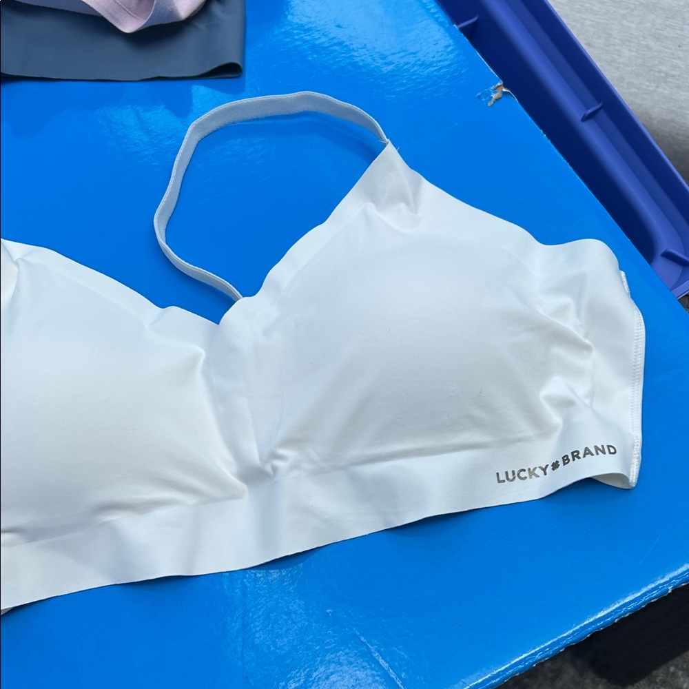 Lucky Brand White Wireless Smooth Bralette